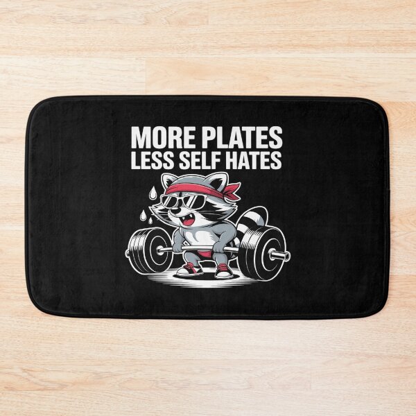 Item preview, More Plates Less Self Hates Possum Gym designed and sold by ShelFisher.