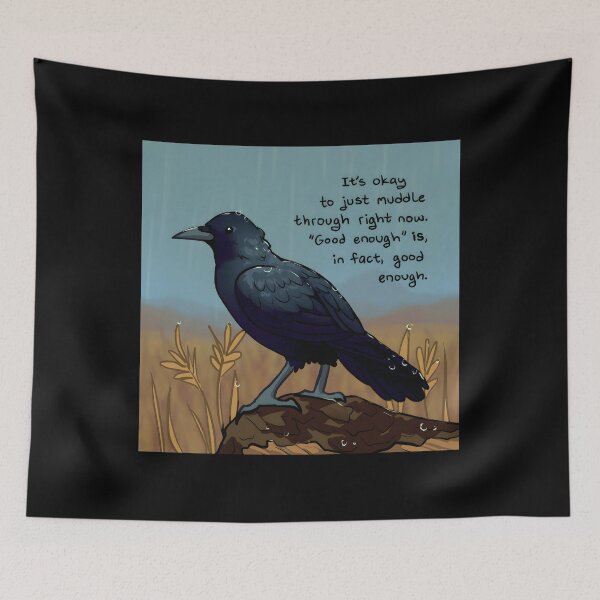 Item preview, ood Enough Is In Fact Good Enough Raven designed and sold by tandydowers.