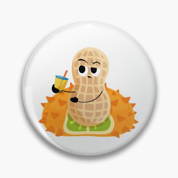 Item preview, Peanut sitting in horn melon from "If Peanuts aren't nuts, what are they? fruity field guide volume 2" designed and sold by Acorn-Studio.