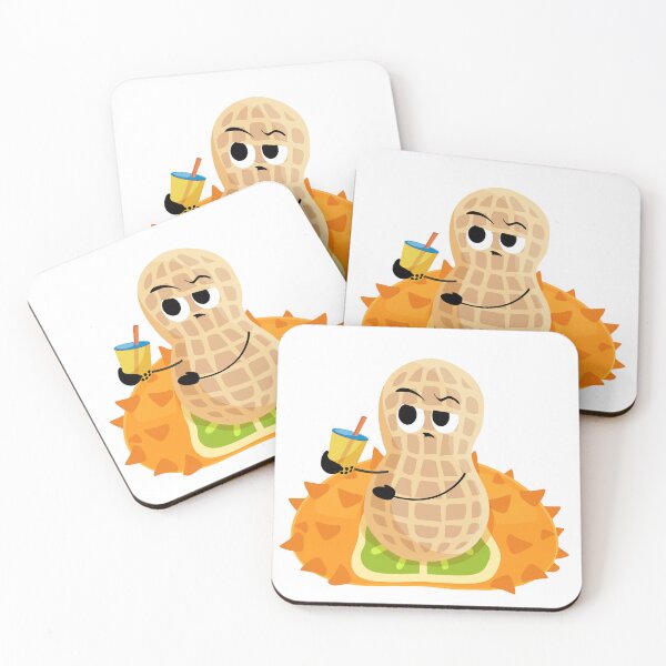 Item preview, Peanut sitting in horn melon from "If Peanuts aren't nuts, what are they? fruity field guide volume 2" designed and sold by Acorn-Studio.