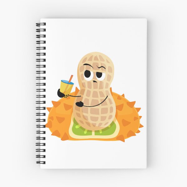 Item preview, Peanut sitting in horn melon from "If Peanuts aren't nuts, what are they? fruity field guide volume 2" designed and sold by Acorn-Studio.