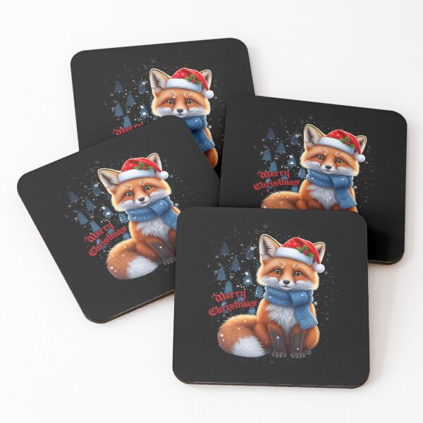 Item preview, Merry Christmas Fox – Cute Winter Woodland Holiday Illustration designed and sold by HexOne.