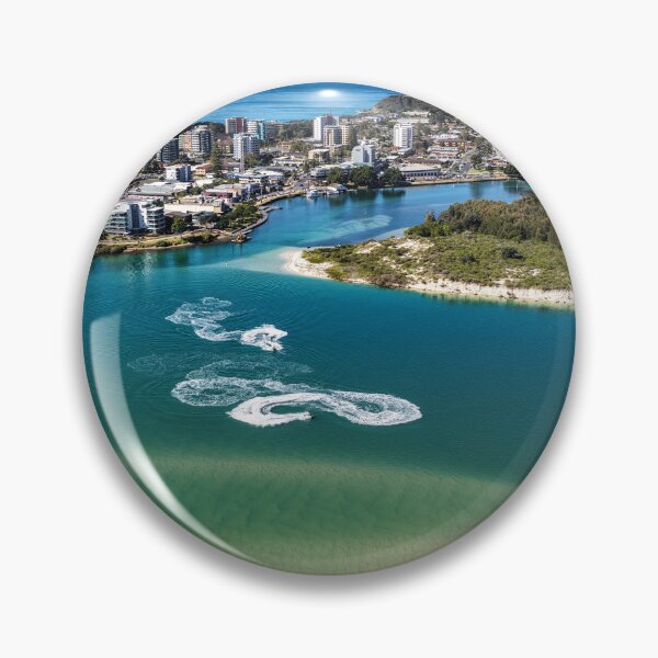Item preview, Aerial view over Wallis Lake in Forster designed and sold by Justin Mckinney.