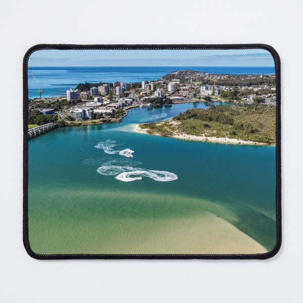 Item preview, Aerial view over Wallis Lake in Forster designed and sold by Justin Mckinney.