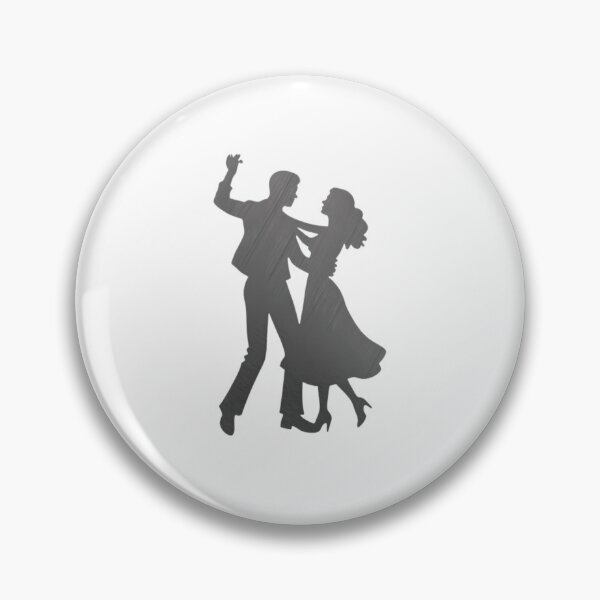 Item preview, A couple performing a ballroom dance_4_Black paint designed and sold by Aariq.