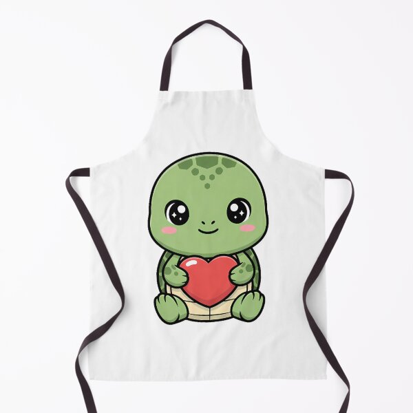 Item preview, Cute Kawaii Turtle Holding Heart Cartoon Illustration designed and sold by Cute Stickers Machine.