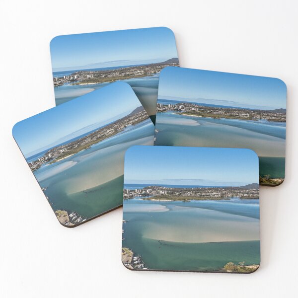 Item preview, Aerial view over Wallis Lake in Forster designed and sold by Justin Mckinney.