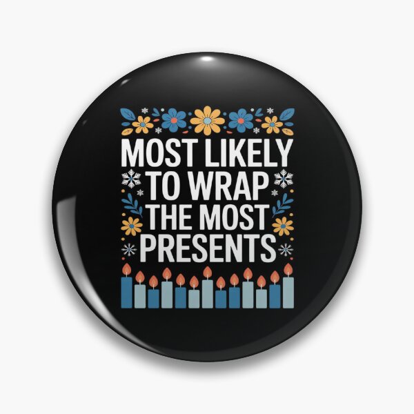 Item preview, Most Likely To Wrap The Most Presents Hanukkah 2025 designed and sold by ShelFisher.