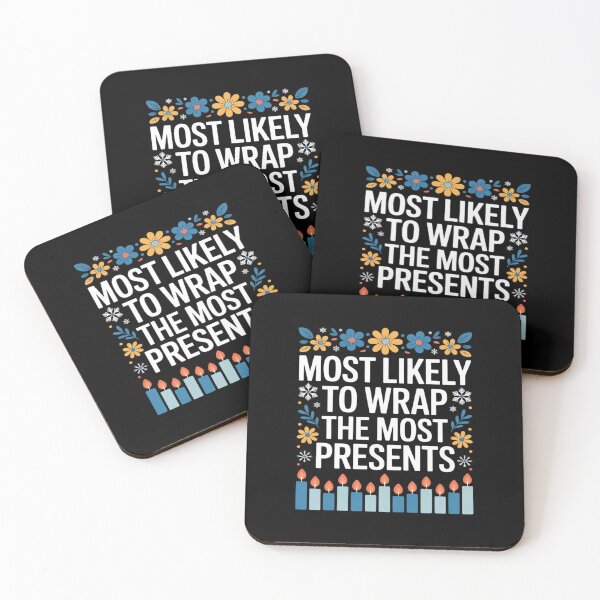 Item preview, Most Likely To Wrap The Most Presents Hanukkah 2025 designed and sold by ShelFisher.