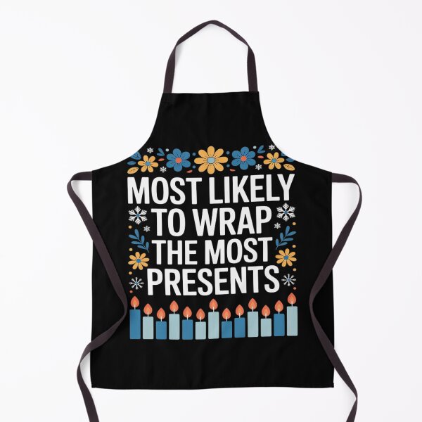 Item preview, Most Likely To Wrap The Most Presents Hanukkah 2025 designed and sold by ShelFisher.