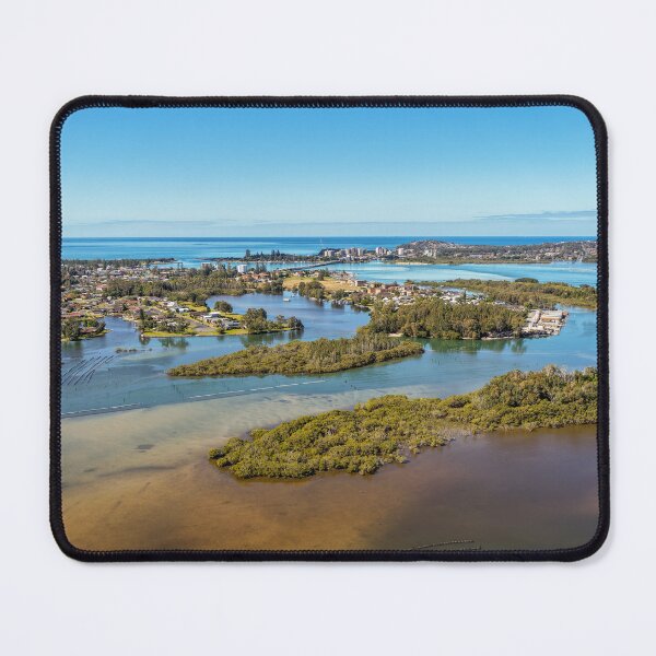 Item preview, Aerial view over Wallis Lake in Forster designed and sold by Justin Mckinney.
