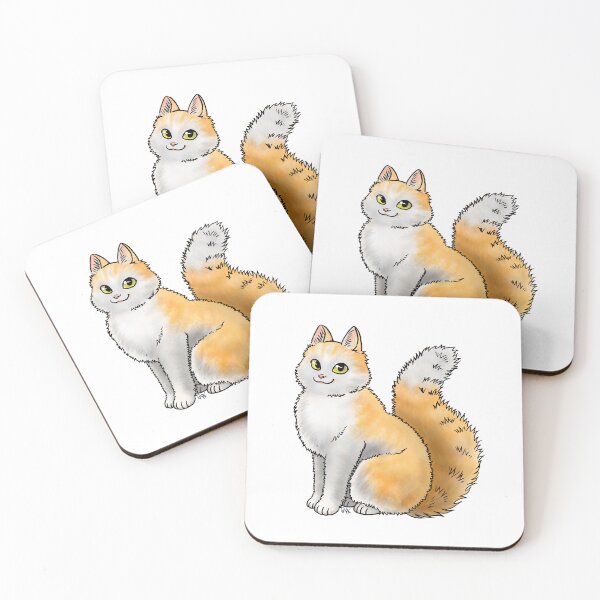 Item preview, Cat - LaPerm - Orange designed and sold by Jennifer Stolzer.