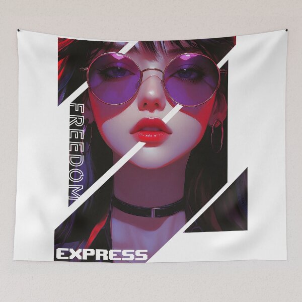 Item preview, Neon Portrait Of A Fashionable designed and sold by LunarFLUX.