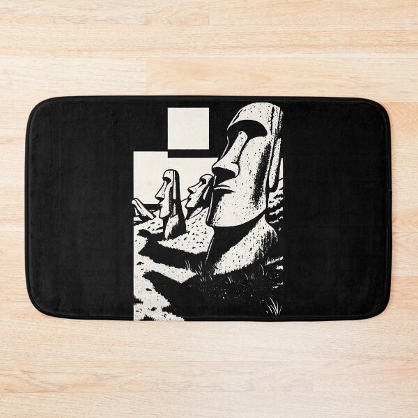 Item preview, Moai Easter Island White Ink Shirt – Rapa Nui Monolith Pop Tee designed and sold by WAUZ.