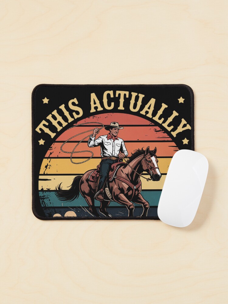 Thumbnail 1 of 5, Mouse Pad, This Actually Is My First Rodeo Country Life Howdy designed and sold by EntroRhim.