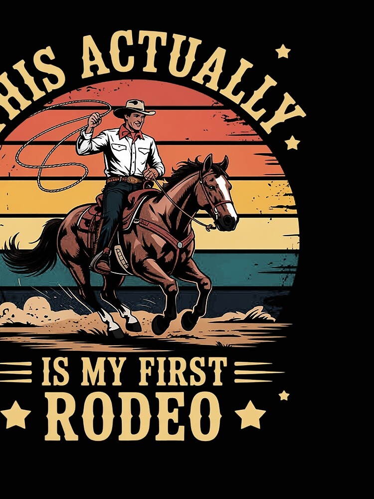 Thumbnail 3 of 3, Scarf, This Actually Is My First Rodeo Country Life Howdy designed and sold by EntroRhim.