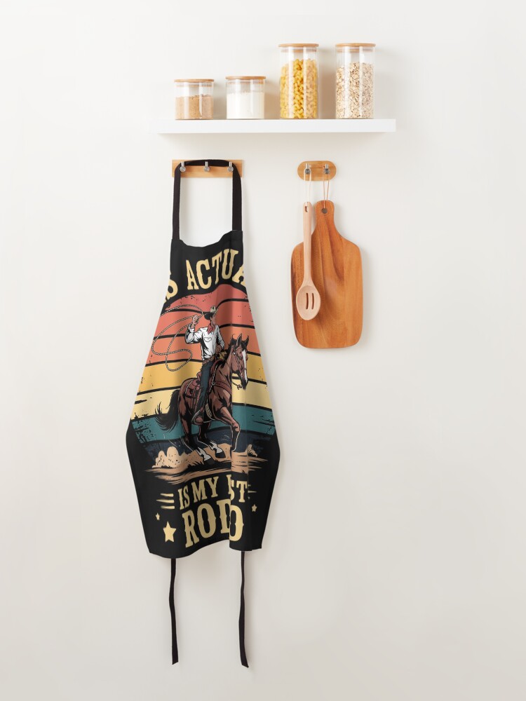 Thumbnail 4 of 6, Apron, This Actually Is My First Rodeo Country Life Howdy designed and sold by EntroRhim.