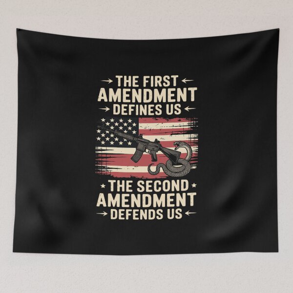 Item preview, The First Amendment defines us American Flag designed and sold by EntroRhim.