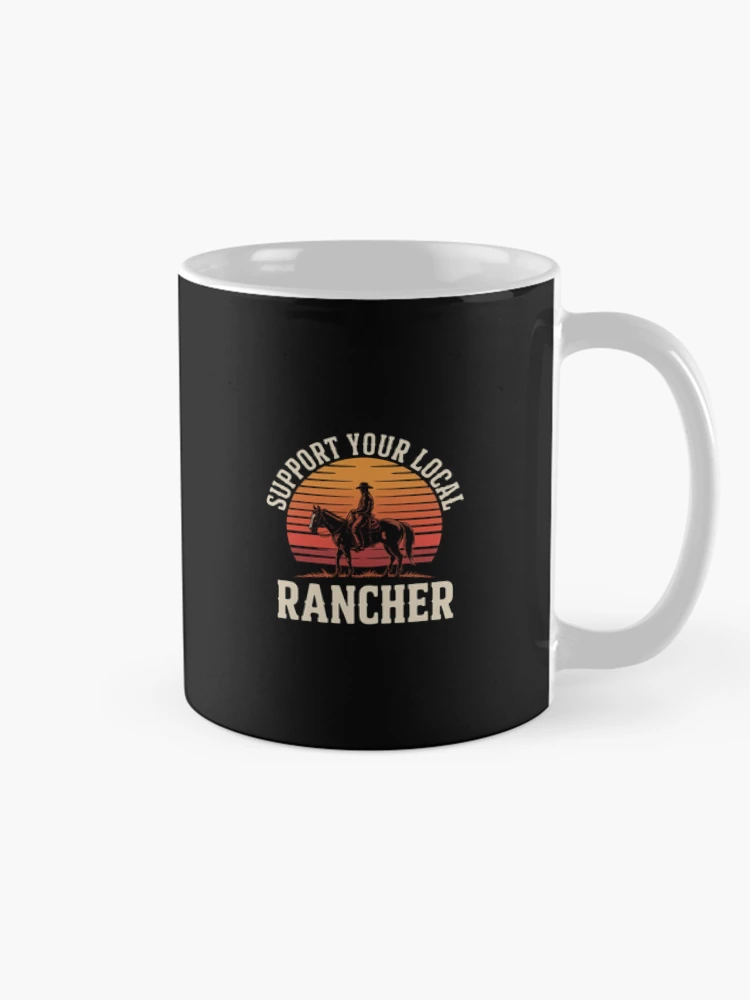 Thumbnail 3 of 6, Coffee Mug, Support Your Local Ranchers - Cattle Ranch designed and sold by EntroRhim.