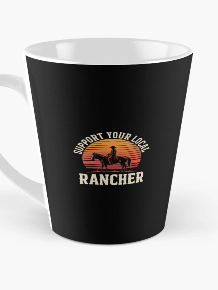 Thumbnail 3 of 4, Coffee Mug, Support Your Local Ranchers - Cattle Ranch designed and sold by EntroRhim.