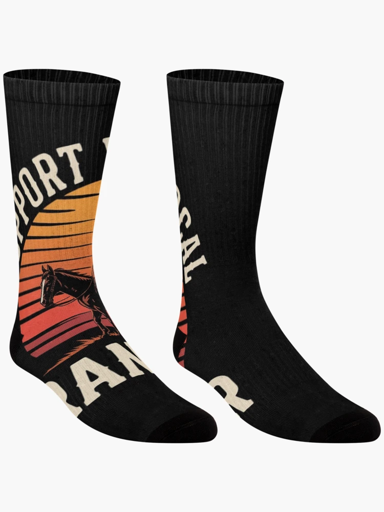 Thumbnail 3 of 5, Socks, Support Your Local Ranchers - Cattle Ranch designed and sold by EntroRhim.