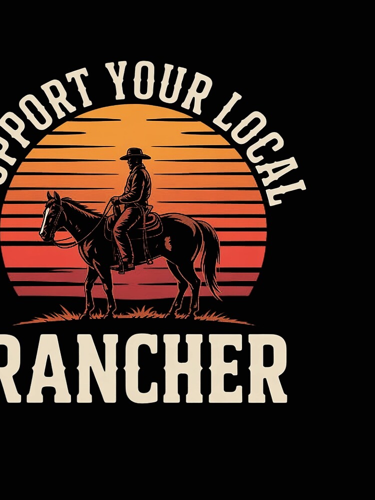 Thumbnail 3 of 3, Scarf, Support Your Local Ranchers - Cattle Ranch designed and sold by EntroRhim.