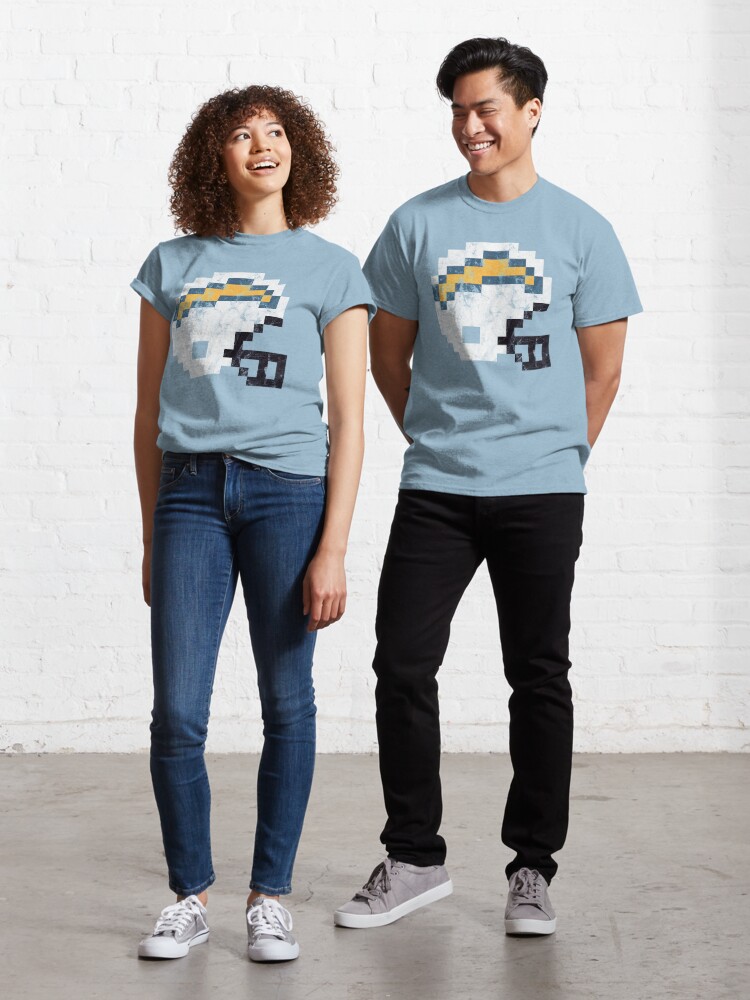 LA Chargers Distressed Football Helmet Classic T-Shirt for Sale