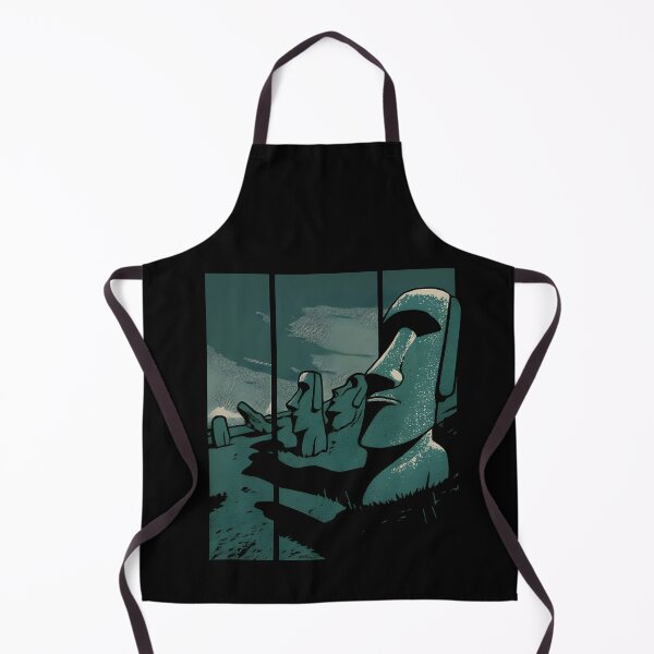 Item preview, Moai Easter Island Green Tones Shirt – Rapa Nui Earth Duotone   designed and sold by WAUZ.