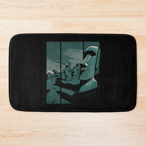 Item preview, Moai Easter Island Green Tones Shirt – Rapa Nui Earth Duotone   designed and sold by WAUZ.