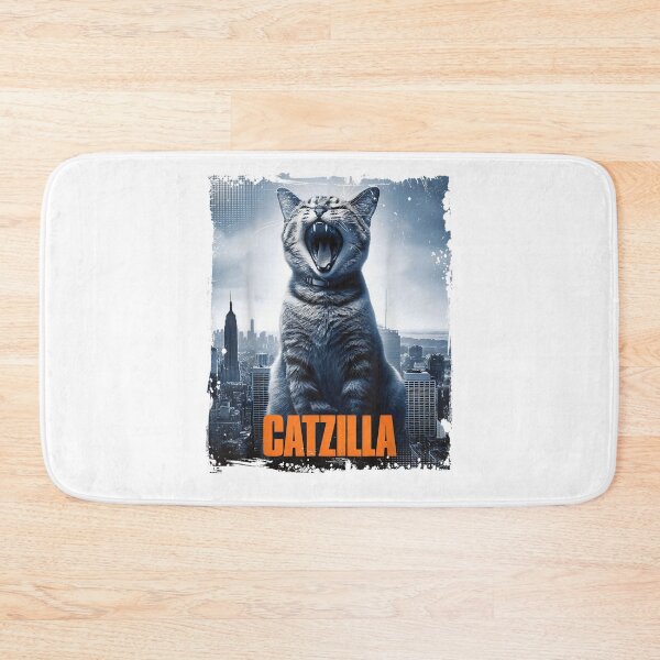 Item preview, Catzilla Roaring Over City Skyline Cat Monster Kitten Kitty Men Kids Women designed and sold by KirbyDa.