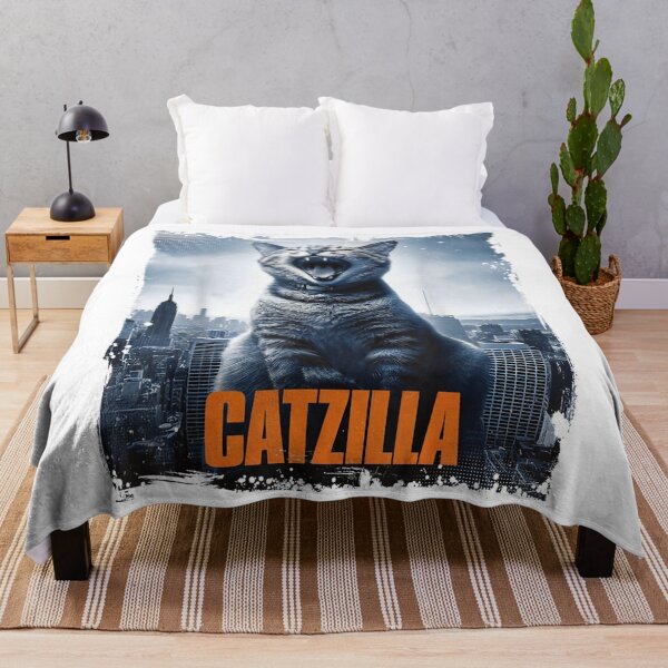 Item preview, Catzilla Roaring Over City Skyline Cat Monster Kitten Kitty Men Kids Women designed and sold by KirbyDa.