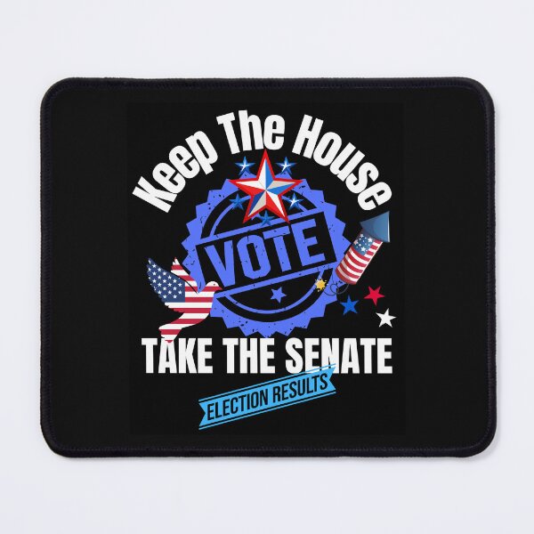 Item preview, Keep The House Take The Senate Vote Blue Political Design designed and sold by EarthArtDesigns.