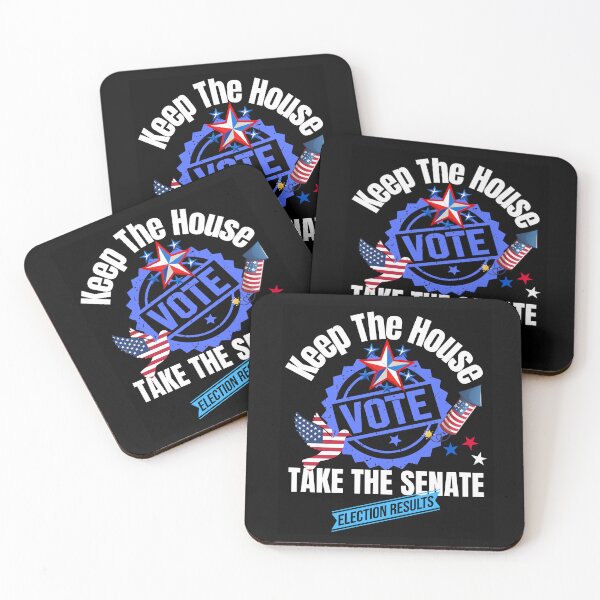 Item preview, Keep The House Take The Senate Vote Blue Political Design designed and sold by EarthArtDesigns.