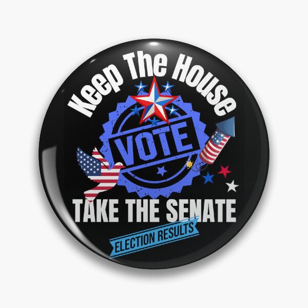 Item preview, Keep The House Take The Senate Vote Blue Political Design designed and sold by EarthArtDesigns.