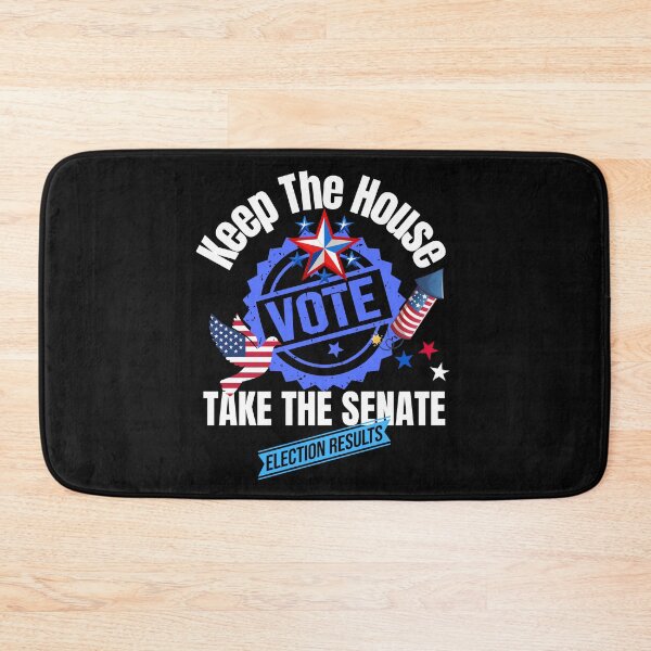 Item preview, Keep The House Take The Senate Vote Blue Political Design designed and sold by EarthArtDesigns.