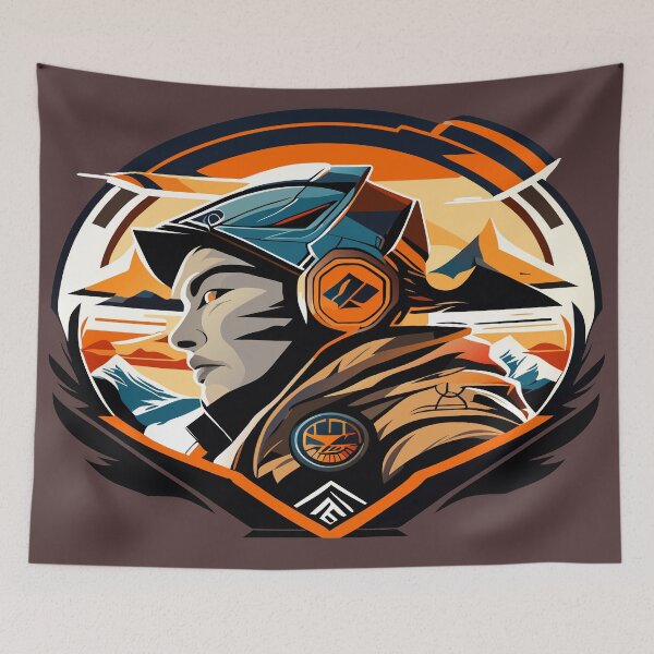 Item preview, Warrior Spirit: A Design Embodies Strength and Courage designed and sold by Amazing-Shop5T.