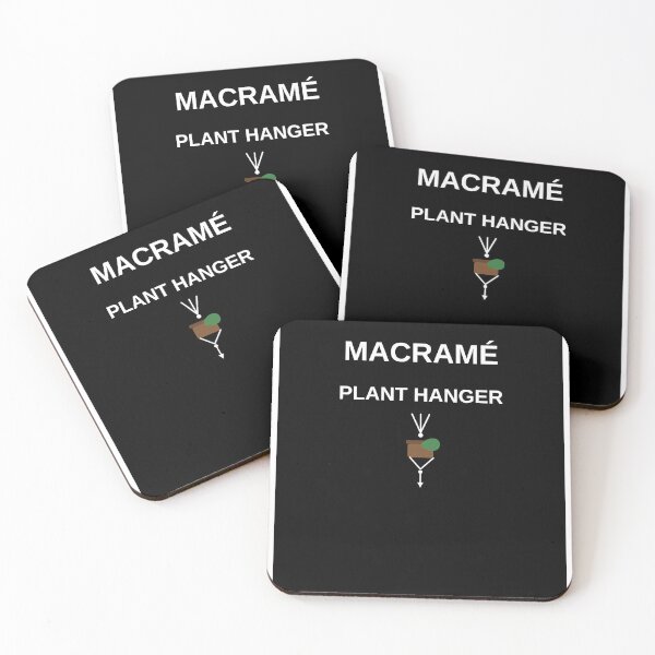 Item preview, Macramé Plant Hanger Club — Minimal Houseplant T-Shirt designed and sold by CQ-Art.