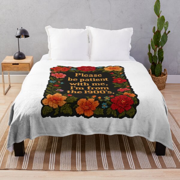 Item preview, Please Be Patient I'm from the 1900s Sticker, Vintage Humor Sticker, Floral Aesthetic Sticker, 90s Kid Gift, Retro Aesthetic Sticker designed and sold by ezuldeen48.
