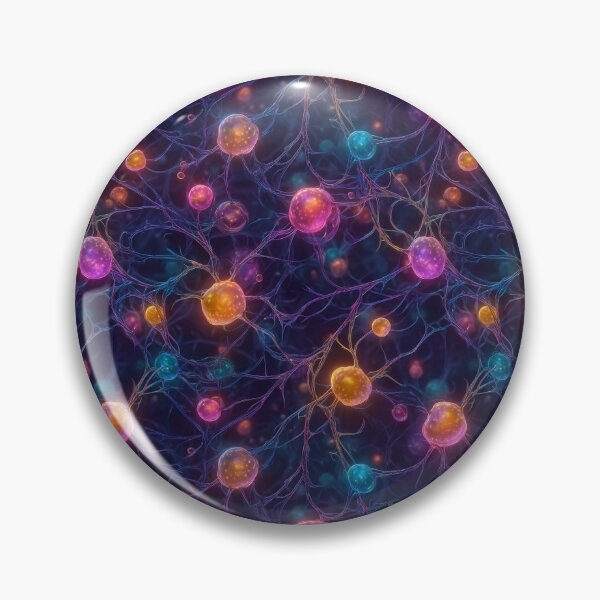 Item preview, Neural Network Pattern – Glowing Neuron Art Print designed and sold by ArgentoArt.