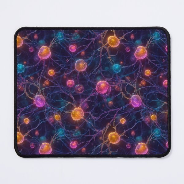 Item preview, Neural Network Pattern – Glowing Neuron Art Print designed and sold by ArgentoArt.
