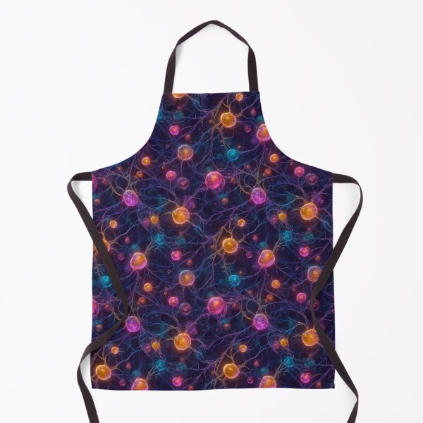 Item preview, Neural Network Pattern – Glowing Neuron Art Print designed and sold by ArgentoArt.