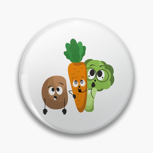 Item preview, Potato, carrot, broccoli from "If Peanuts aren't nuts, what are they? fruity field guide volume 2" designed and sold by Acorn-Studio.