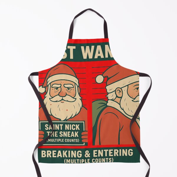 Item preview, Saint Nick the Sneak – Santa Mugshot designed and sold by Laughprints.