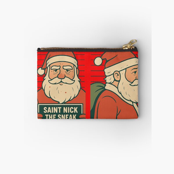 Item preview, Saint Nick the Sneak – Santa Mugshot designed and sold by Laughprints.