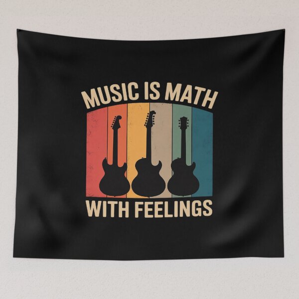Item preview, Music Is Math With Feelings Funny Musician designed and sold by ryukaizox1.