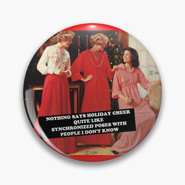 Item preview, Kitsch Christmas Cheeky 70s Babes - Funny Retro Vintage Christmas Ugly Christmas Kitsch 70s Humor  designed and sold by The Sticker Bureau.