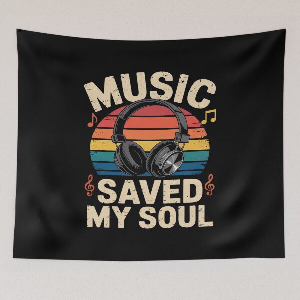 Item preview, music saved my soul edm disco musician headphones designed and sold by ryukaizox1.