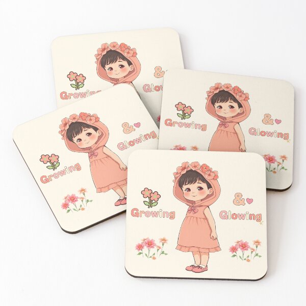 Item preview, Kawaii Flower Girl - Growing & Glowing Inspirational Art designed and sold by MCT-GALLERY.