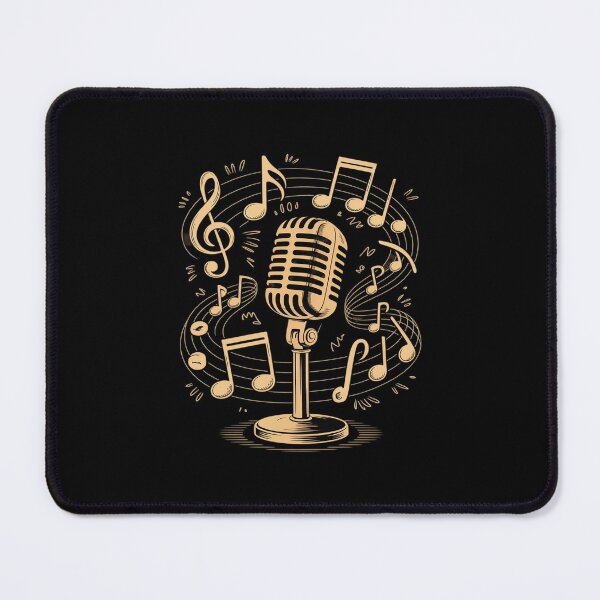 Item preview, Musical Theatre Music Notes Treble Clef Microphone designed and sold by ryukaizox1.