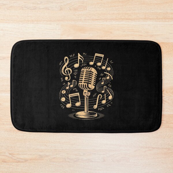 Item preview, Musical Theatre Music Notes Treble Clef Microphone designed and sold by ryukaizox1.